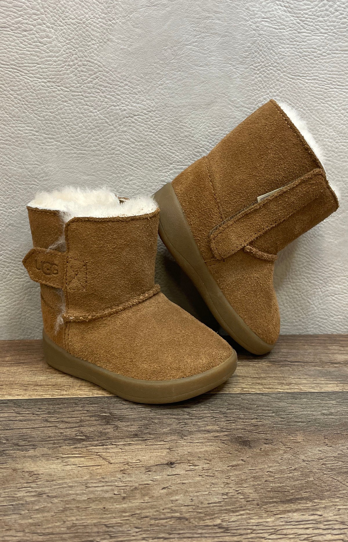 UGG Jesse II Chestnut Suede Infant Toddler Booties Size 2/3