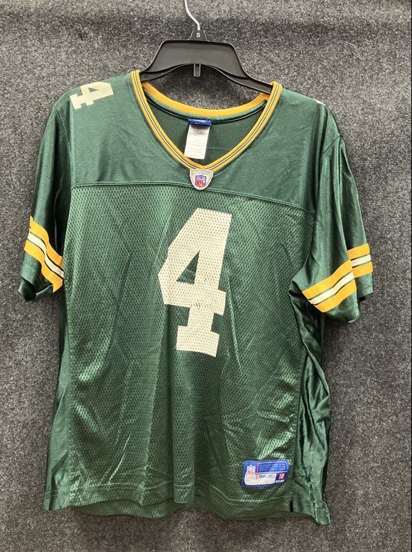 Vintage 2000s Reebok Green Bay Packers Brett Favre #4 NFL Replica Jersey Sz XL