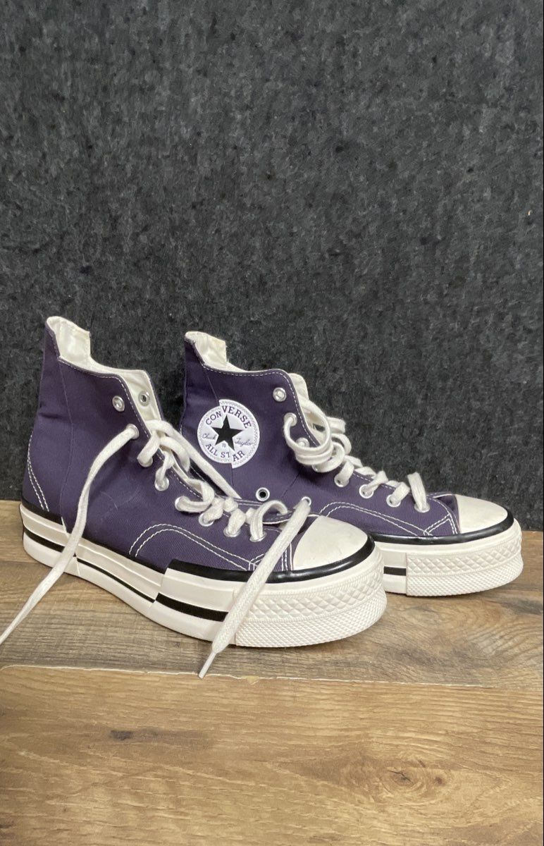 Converse Chuck 70 Plus High Top Dark Purple Split Midsole Men's 8 Women's 10
