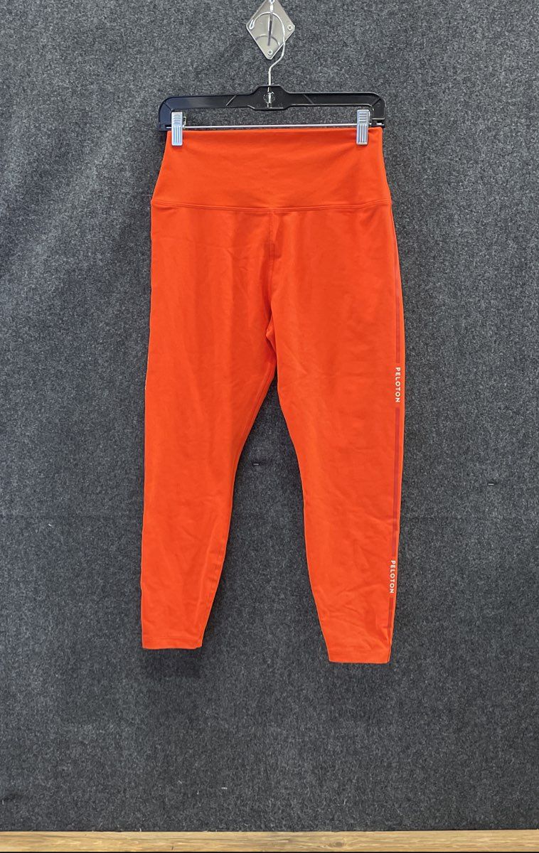 Peloton Women's Orange High Rise Athletic Yoga Leggings Sz L