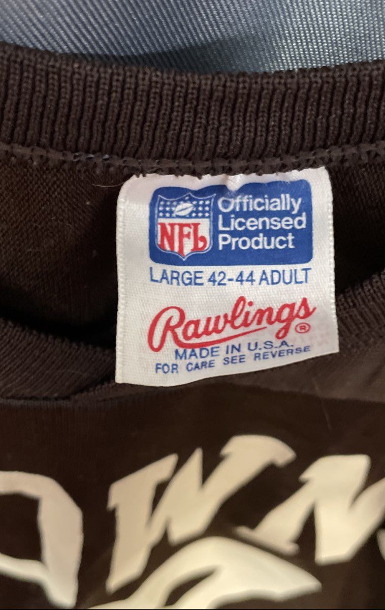 Vintage 90s Rawlings Cleveland Browns #17 Jersey Made in USA Sz L