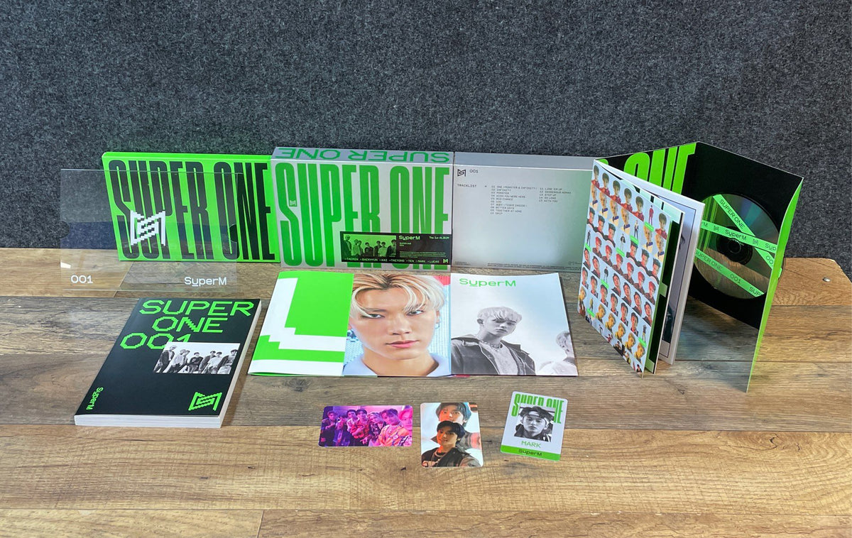 SuperM Super One 1st Album Lot 2 Versions Orange Super Green One K-Pop CD Set