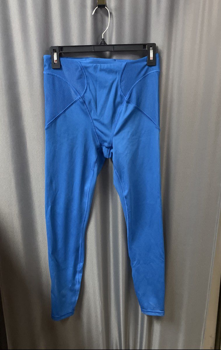 Savage x Fenty Women's Blue Strappy Bra & High Waist Legging Set Sz M 8-10