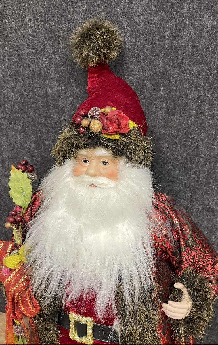 Large Red Santa Holiday Décor Topper