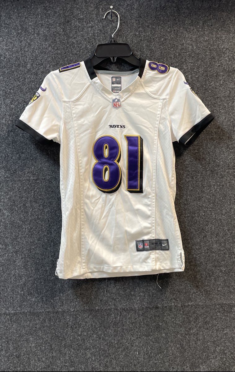 Nike Baltimore Ravens Anquan Boldin #81 White On Field Jersey Sz S