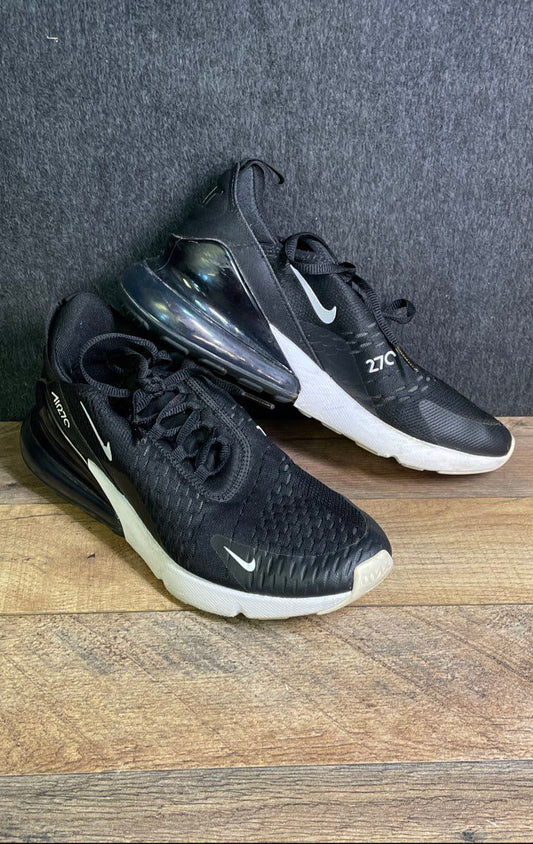 Nike Air Max 270 Black White Men's Lifestyle Running Shoes Size 8