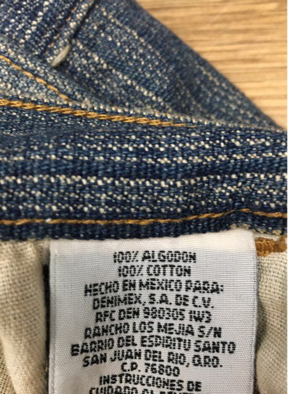Vintage 90s Caprini Pinstripe Denim Cargo Pants Made in Mexico Sz 38