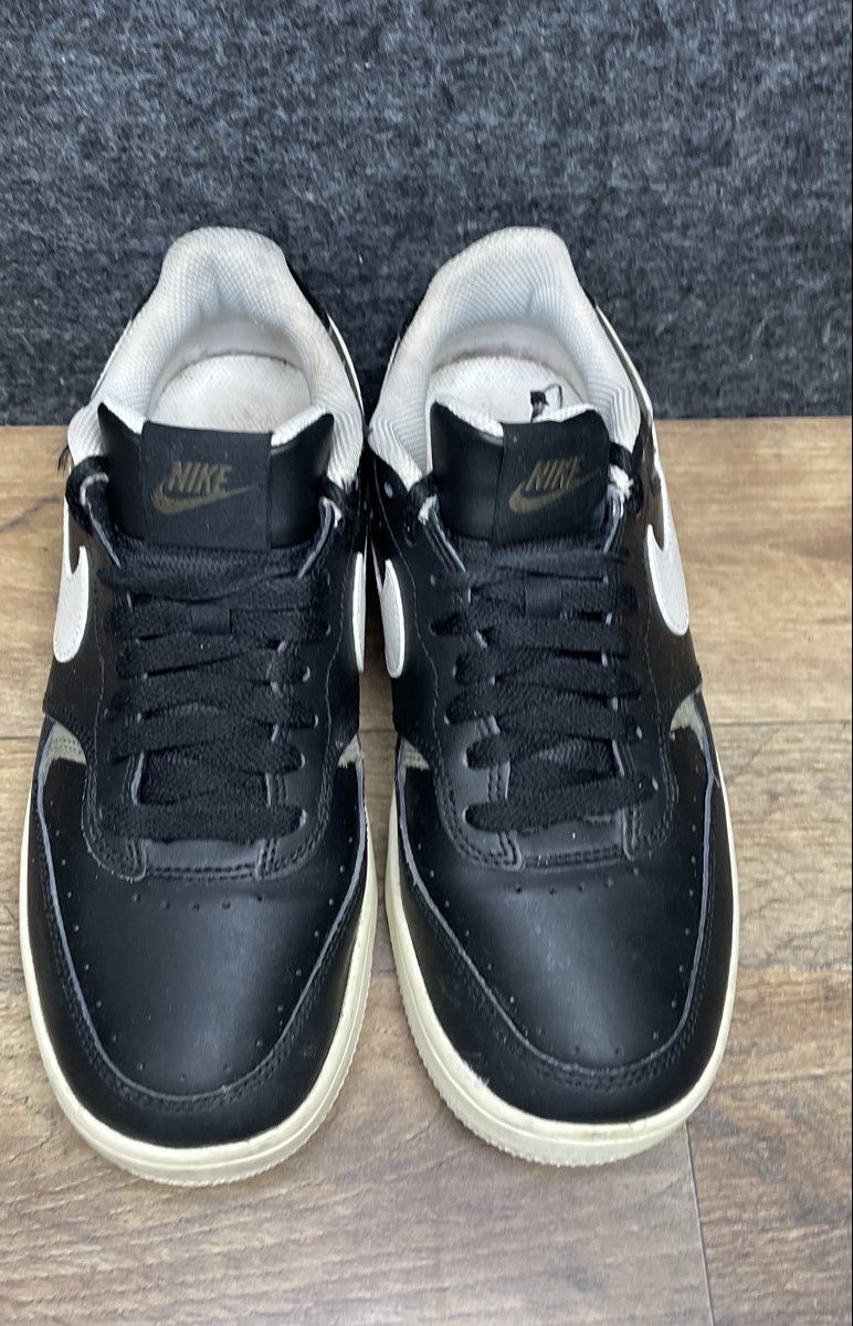 Nike Court Vision Alta Black White Olive Women's Low Top Sneakers Size 8