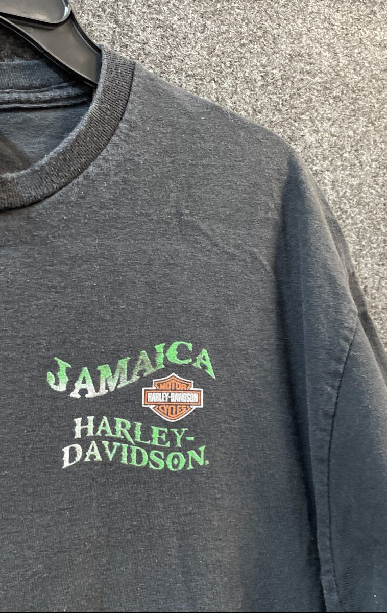 Harley-Davidson Jamaica Graphic T-Shirt Black Short Sleeve Sz XL