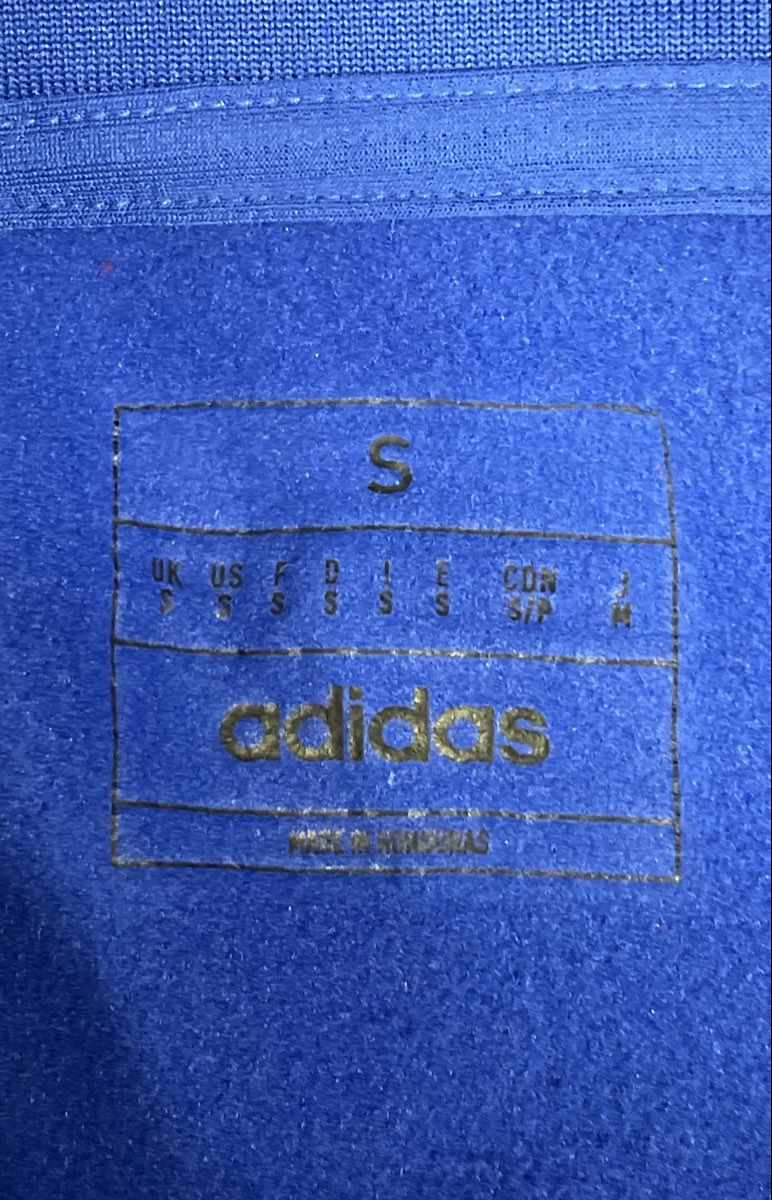 Adidas Men's Team 1/4 Zip Pullover Royal Blue Grey Embroidered Logo Sz S NWT