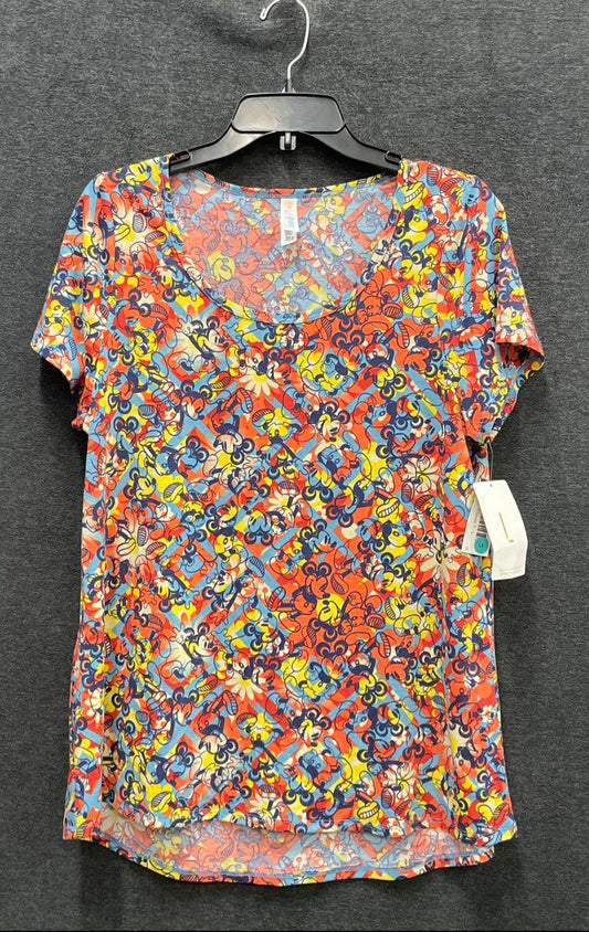 Disney LuLaRoe Women's Mickey Mouse Classic T Shirt Multicolor NWT Sz L