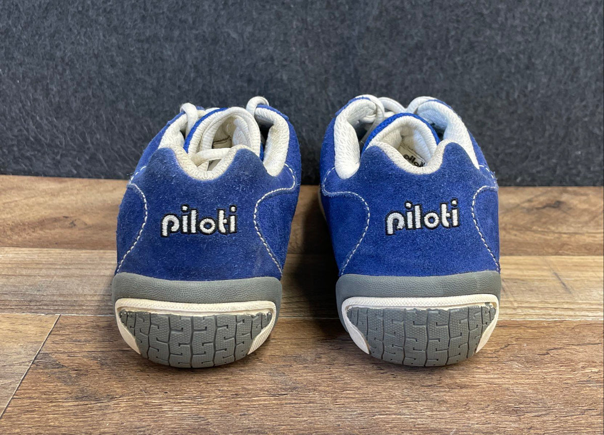 Piloti Prototipo Blue Suede Leather Driving Shoes Sneakers Men's Size 6 EU 38