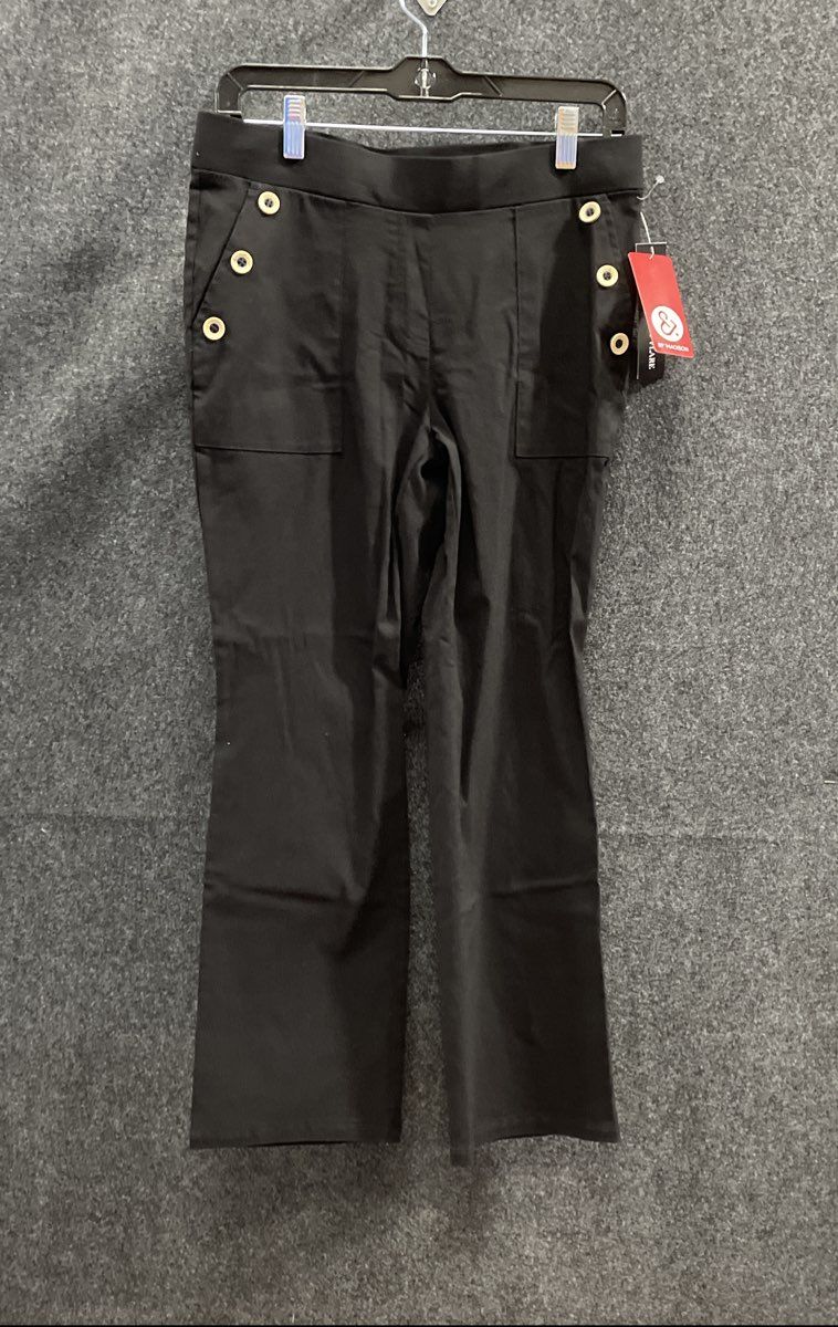 89th & Madison Women's Black NWT Kick Flare Sailor Pants Size M
