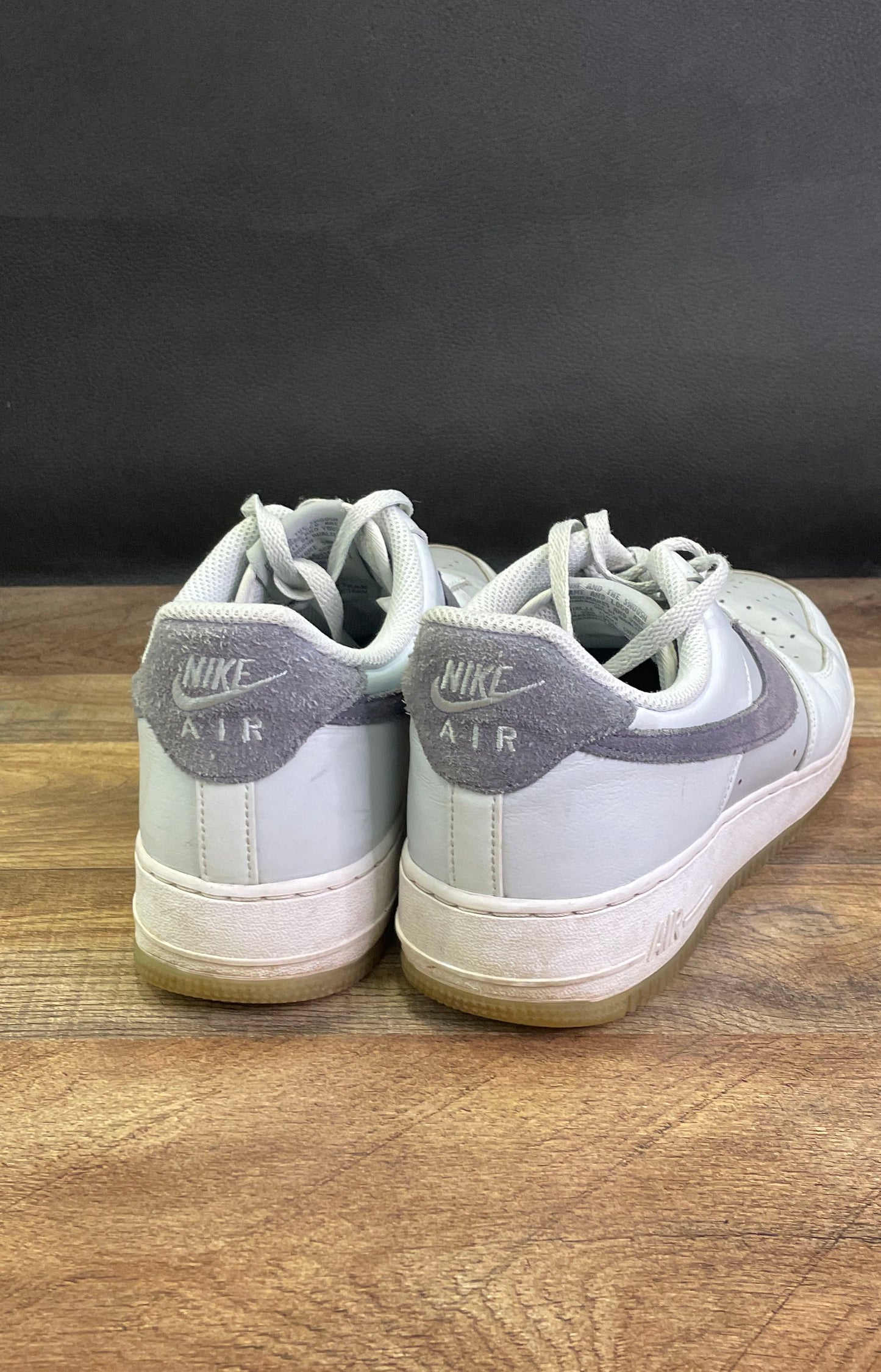 Nike Air Force 1 '07 LV8 Pure Platinum Light Carbon Sneakers Size 9.5 COA