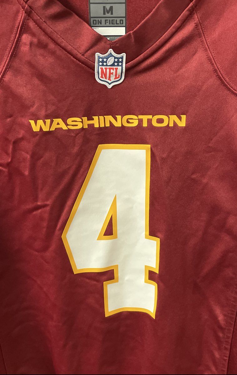 Nike Men's Washington Taylor Heinicke #4 Burgundy NFL Football Jersey Size M