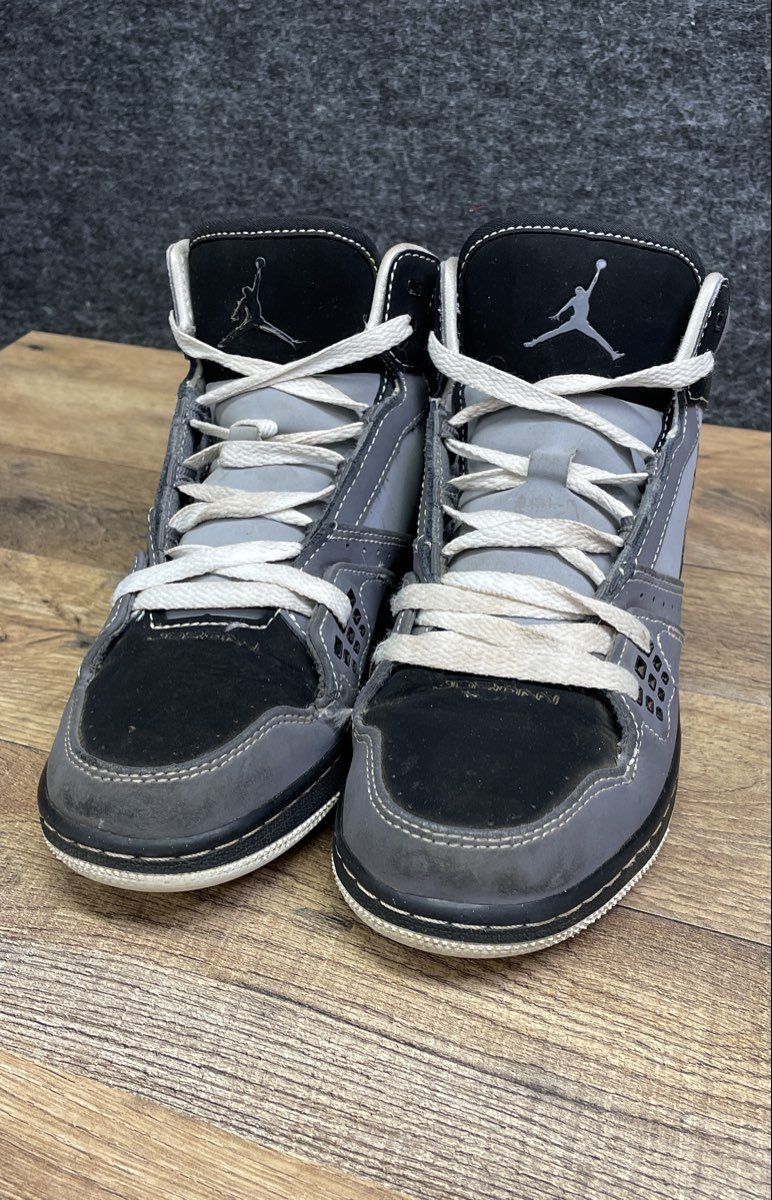 Nike Air Jordan Flight Origin GS Cool Grey Black White Sneakers Size 5Y