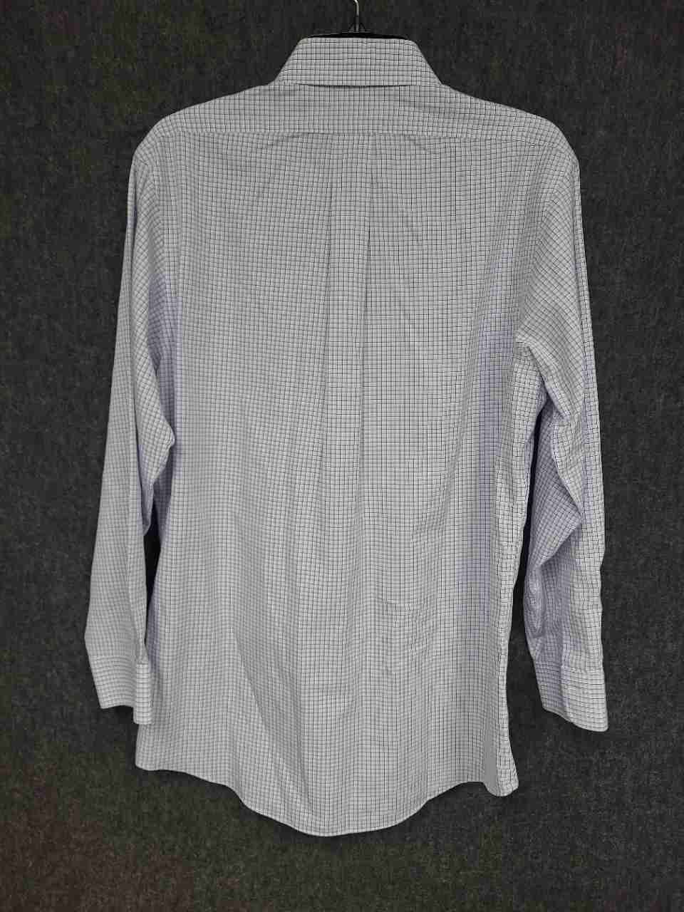 Brooks Brothers Men's Classic Fit Non-Iron Supima Cotton Check Shirt 15 1/2 32