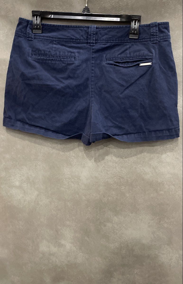 New York & Company Women's Navy Blue Chino Stretch Cotton Shorts Sz 10