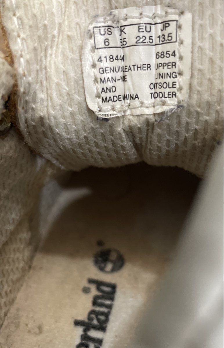 Timberland Toddler Wheat Leather Field Boots Size 6