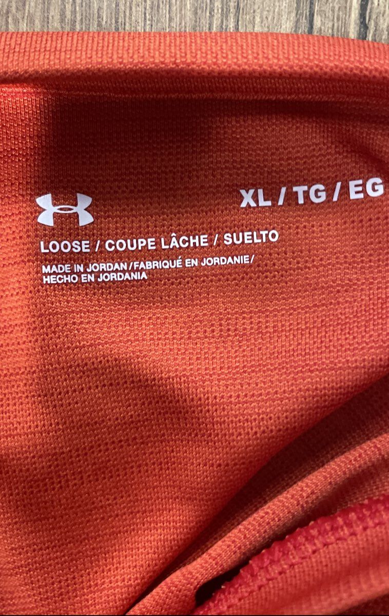Under Armour Men's Orange Loose Fit Short Sleeve Performance T-Shirt Size XL
