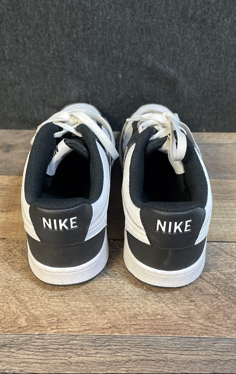 Nike Court Vision Low Next Nature Black White Sneakers Women's Size 9