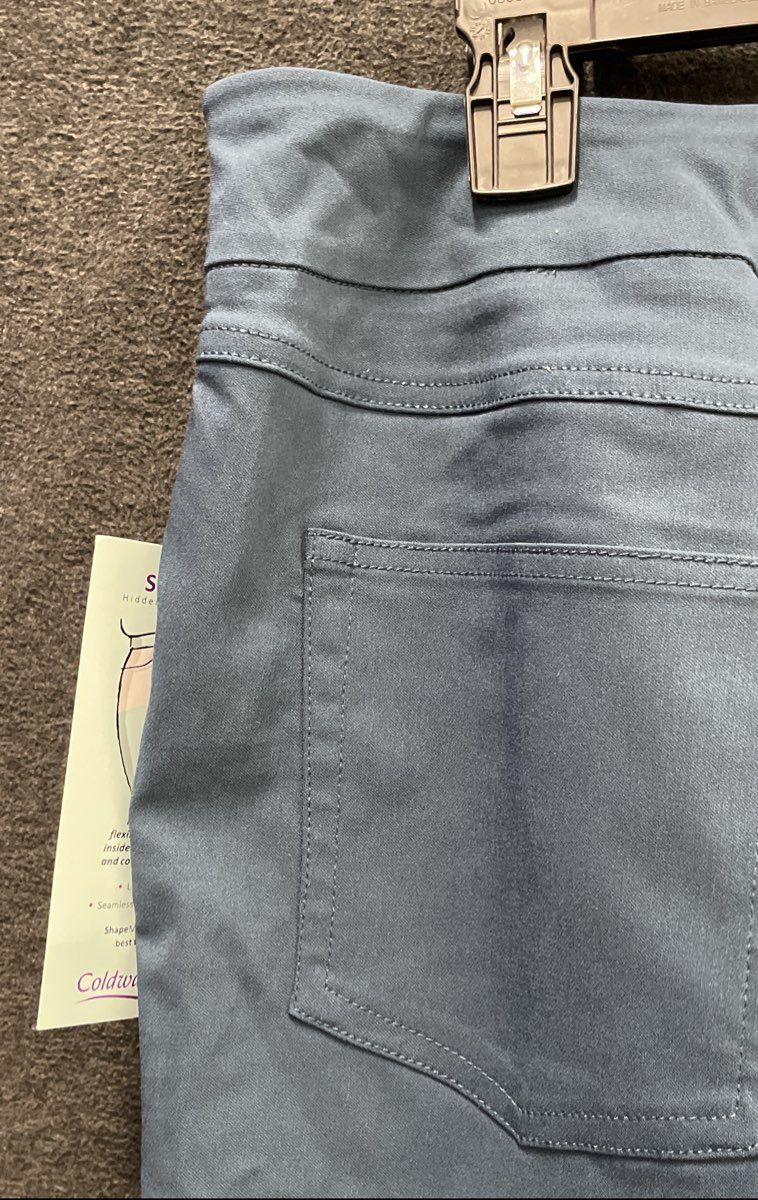 Coldwater Creek Women's Blue ShapeMe Stretch Pull On Pants NWT Sz 12T