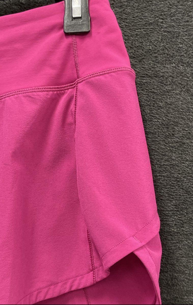 Lululemon Women's Speed Up Short Tall Running Hot Pink Sz 4