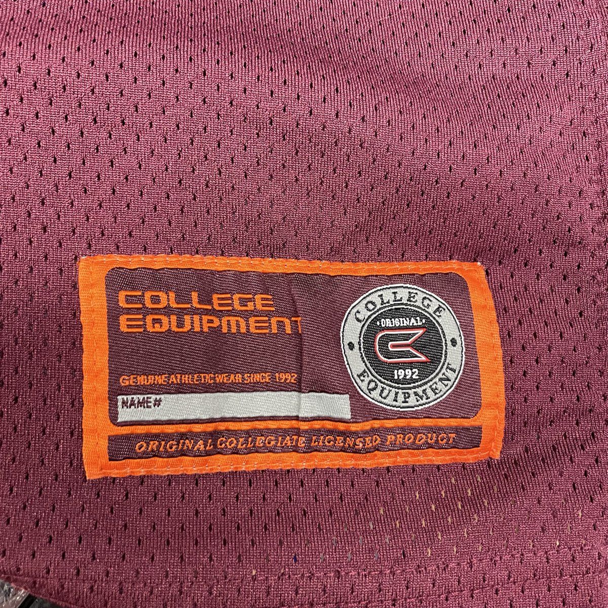 Colosseum Athletics Men's Virginia Tech Hokies #4 Football Jersey Maroon Sz L