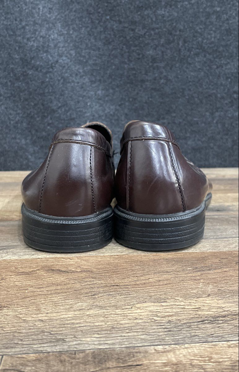 Rockport Genuine Handsewn Brown Leather Penny Loafer Men's Shoes Size 11W