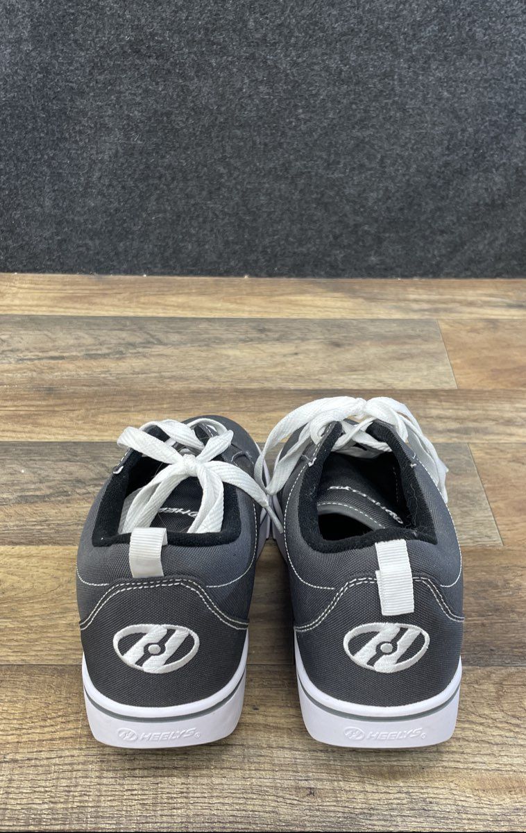 Heelys Pro 20 Canvas Black White Wheeled Skate Shoes Size 9