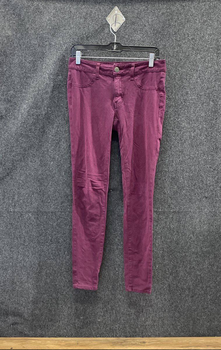 American Eagle Women's Purple Jegging Super Stretch Skinny Pants Sz 6