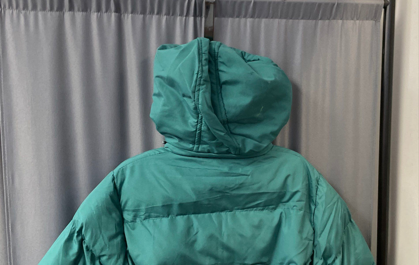 Operation Warm Green Black Colorblock Hooded Puffer Parka Jacket NWT Sz M