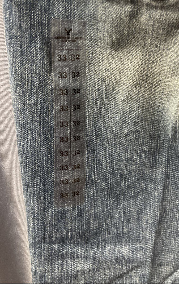American Eagle Men's Blue Low Rise Slim Boot Jeans Sz 33x32 NWT