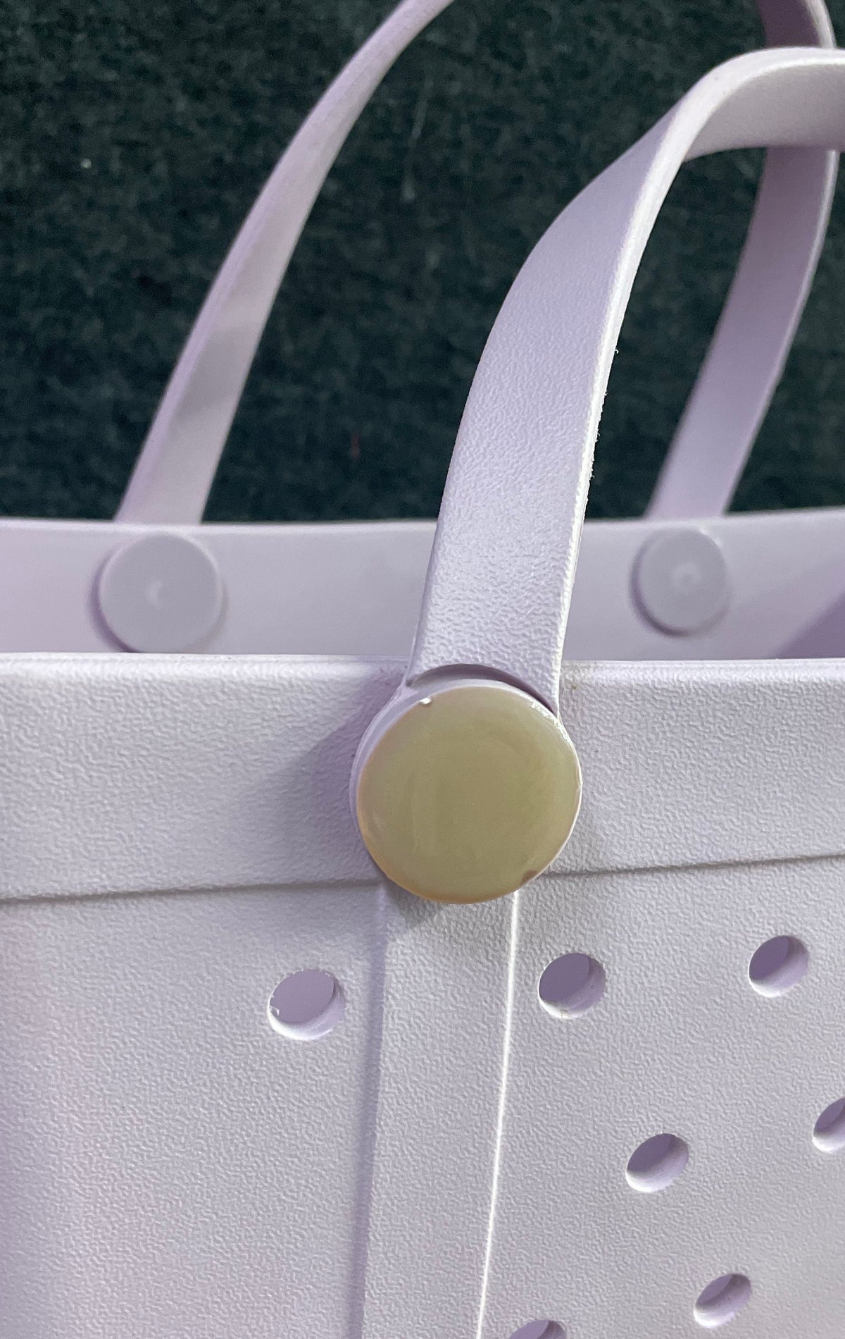 Simply Southern Lavender Purple Rubber EVA Mini Tote Beach Bag Waterproof 10in