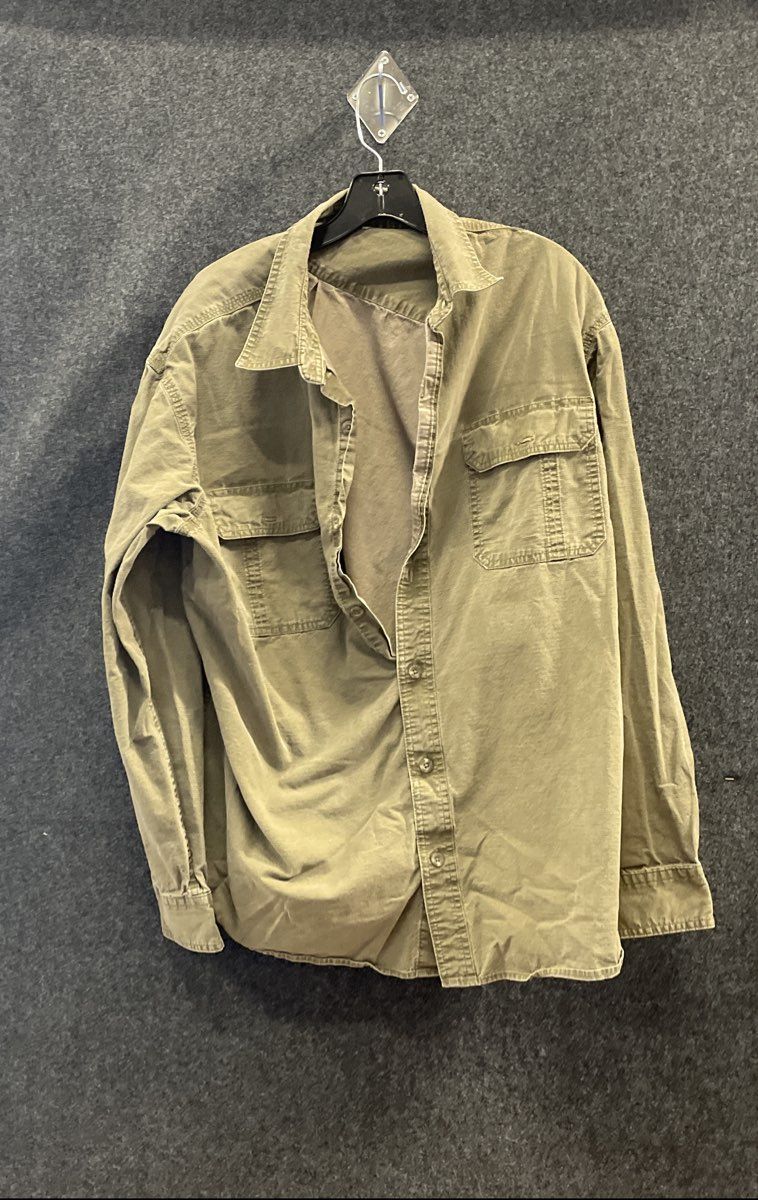 RedHead Men's Button Up Shirt Lot 2 Gray Short Sleeve Olive Long Sleeve Sz 2XL