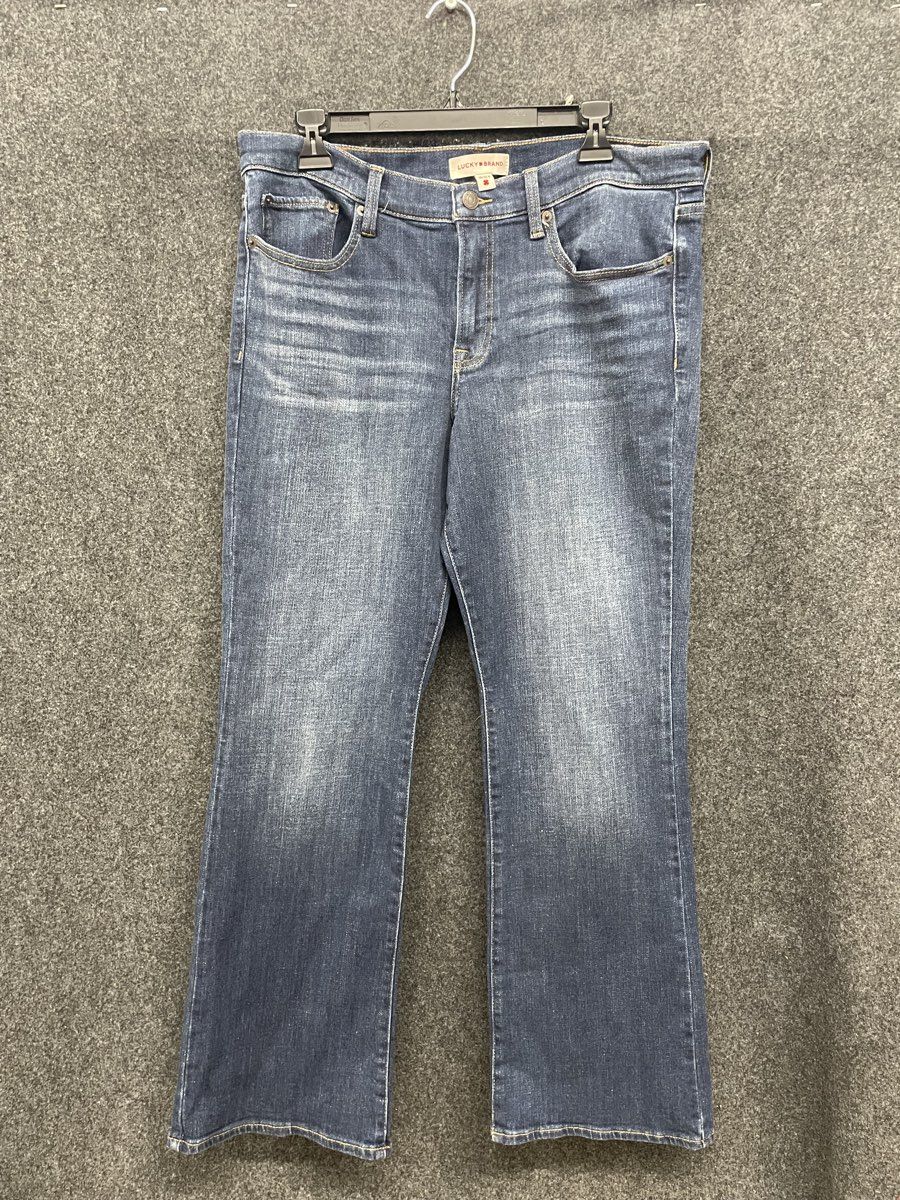 Lucky Brand Women's Blue Faded Denim Bootcut Jeans Sz 14/32 A