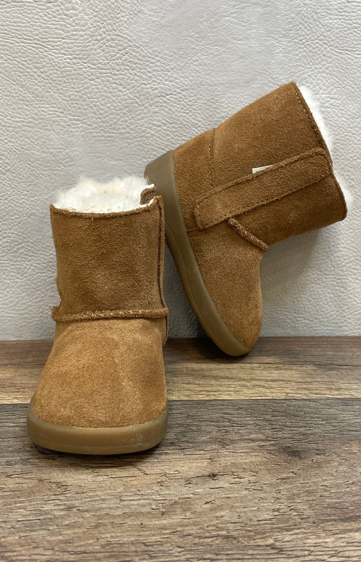 UGG Jesse II Chestnut Suede Infant Toddler Booties Size 2/3