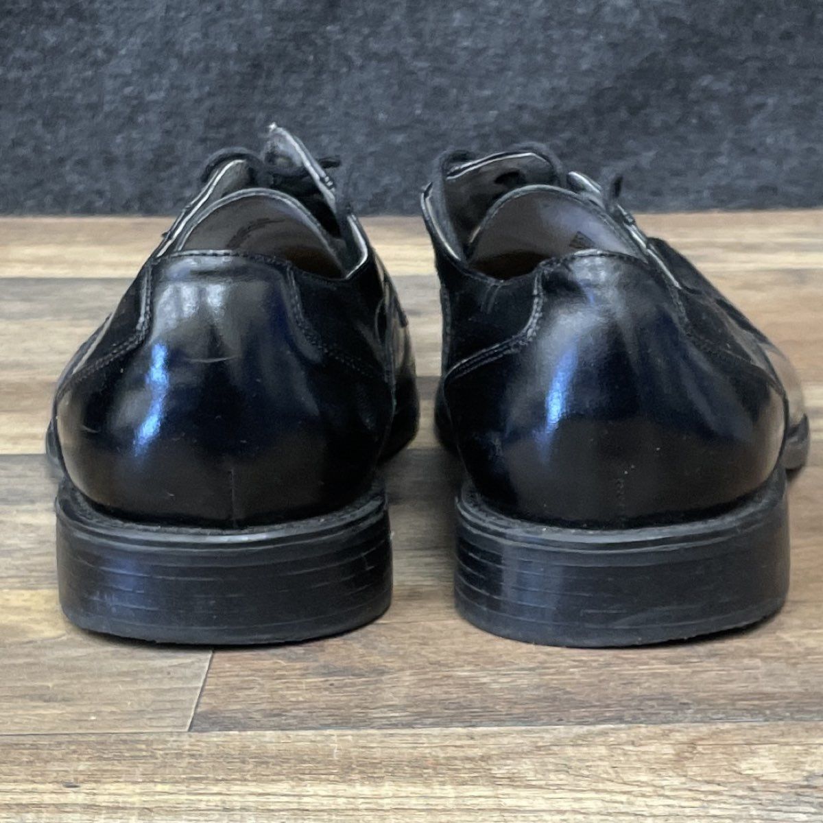 Stacy Adams Black Leather Square Toe Derby Dress Shoes Men's Size 9.5