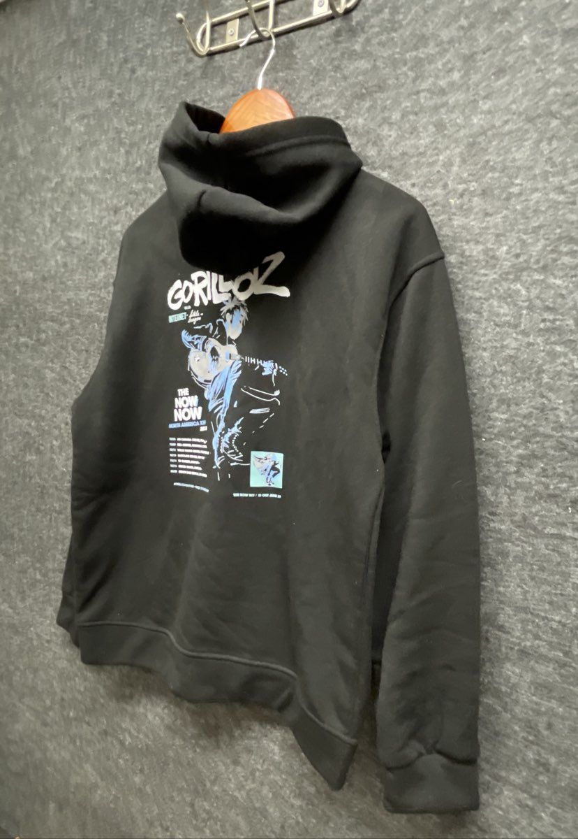 Gorillaz The Now Now North America Tour 2018 Hoodie Black Graphic Pullover Sz M