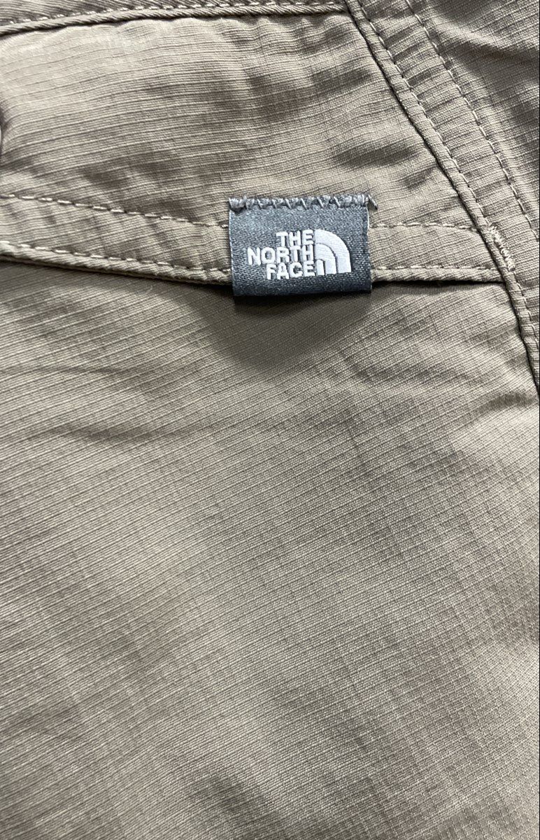The North Face Women's Hiking Pants Khaki Tan Tekware Nylon Straight Leg Size 4