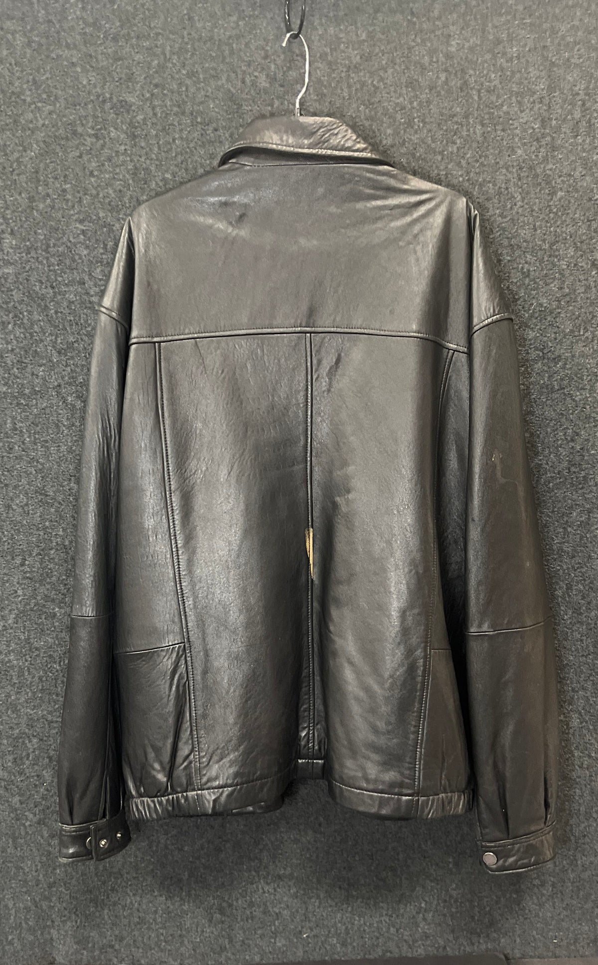 Boston Harbour Men's Black Leather Full Zip Outdoorwear Jacket Sz 3XLT