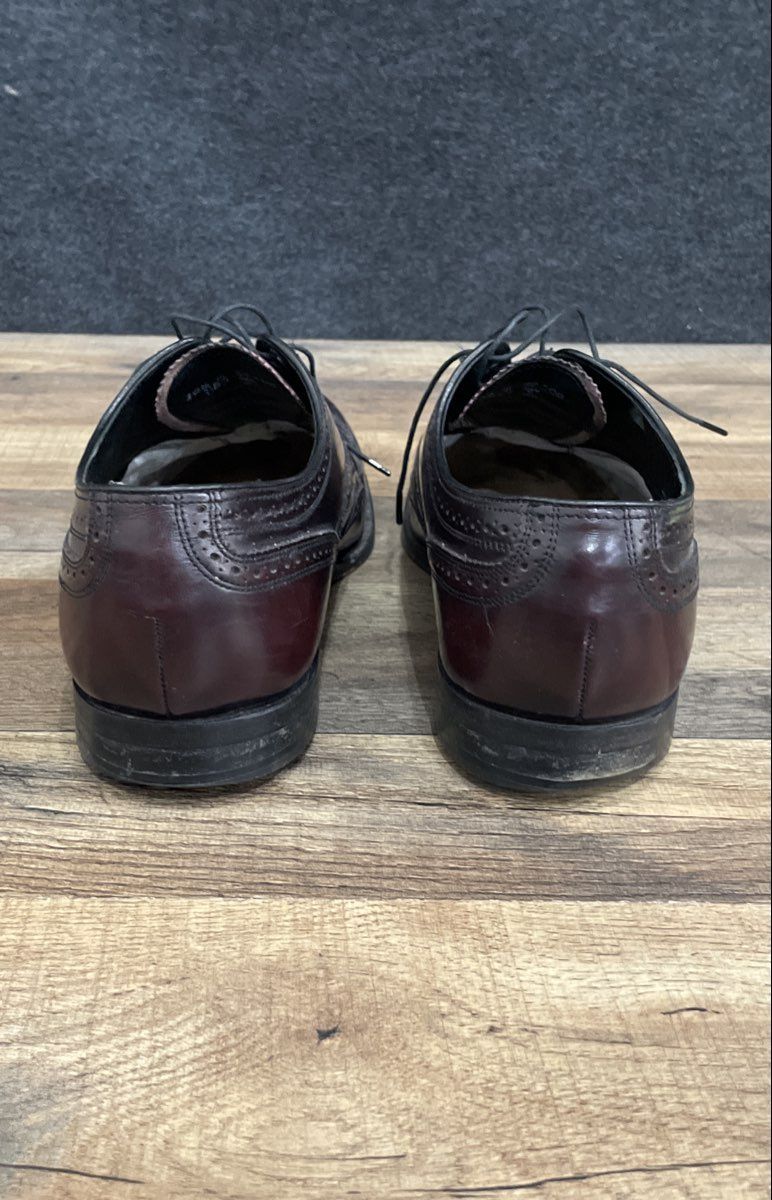 Florsheim Burgundy Leather Wingtip Brogue Oxford Dress Shoes Men's Size 10.5 D