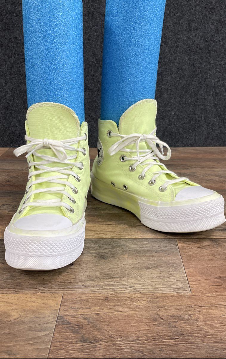 Converse Chuck Taylor All Star Lift Platform High Top Yellow Tie Dye Size 6.5