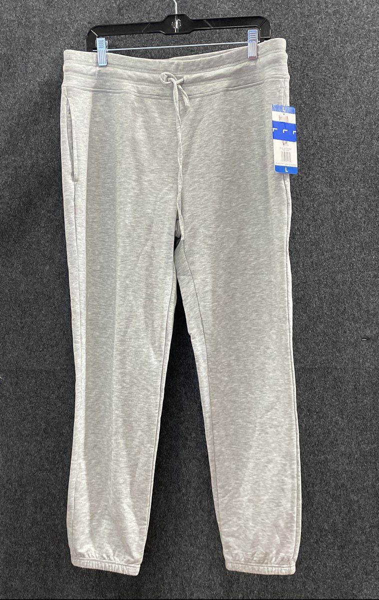 32 Degrees Cool Women's Heather Gray Jogger Sweatpants Pockets Size L NWT
