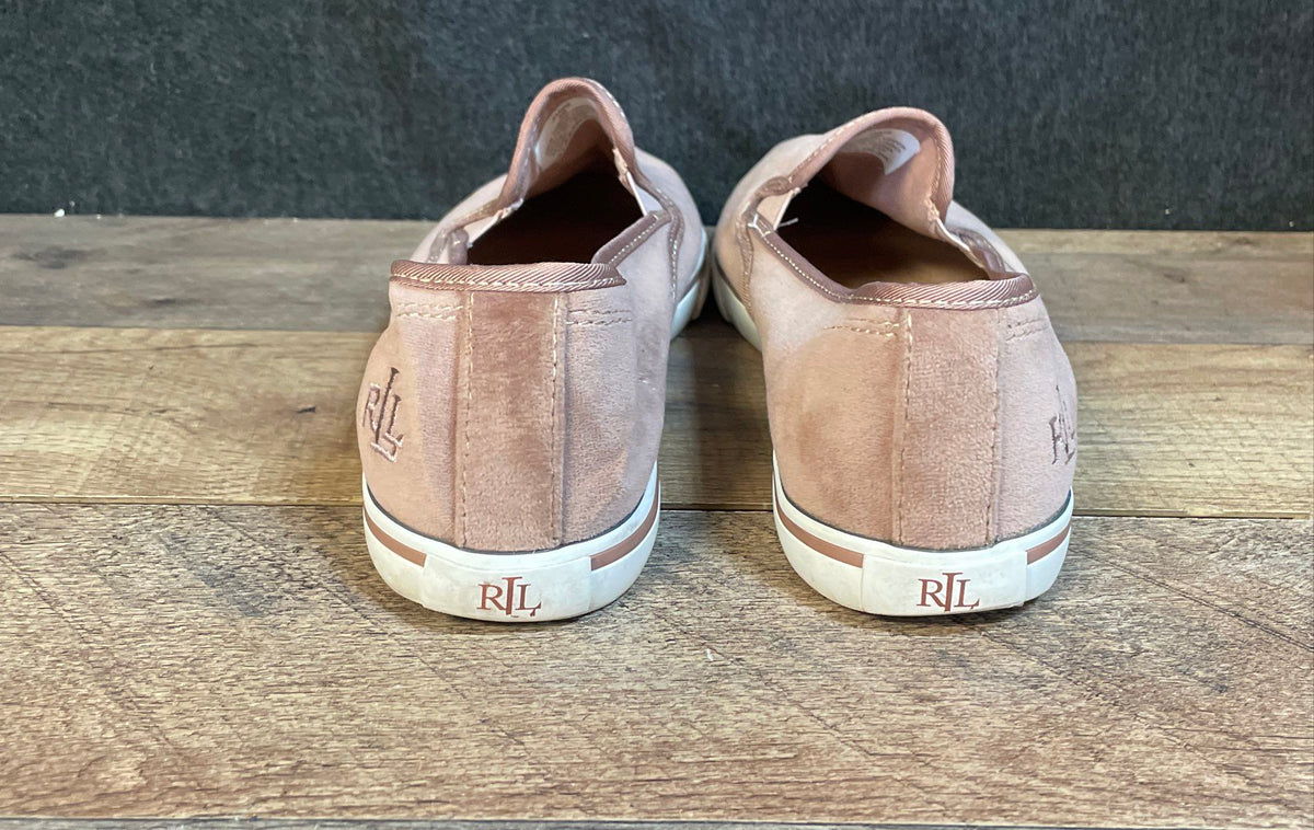 Lauren Ralph Lauren Janis Dusty Rose Slip-on Sneakers Women's Size 8B