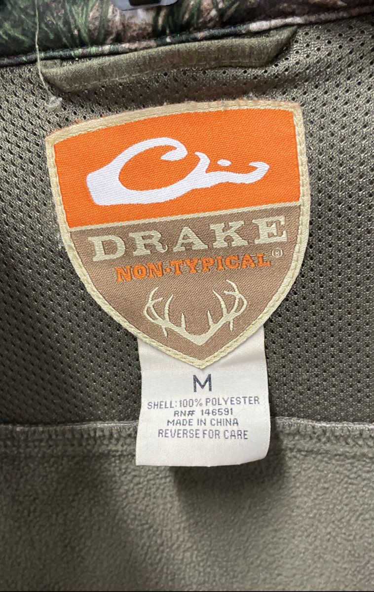 Drake Non-Typical Men's Pullover Realtree Xtra Camo Fleece 1/4 Zip Sz M