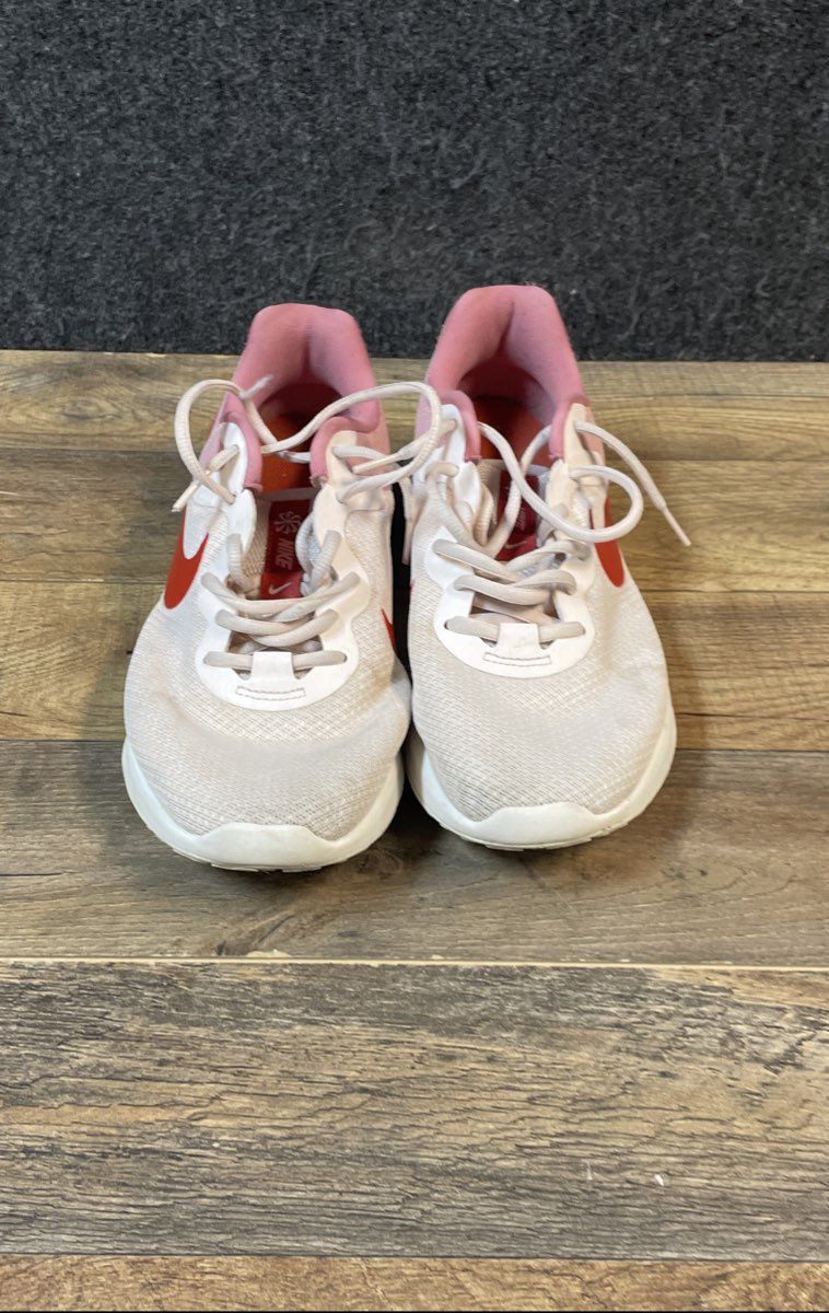 Nike Revolution 6 Next Nature Soft Pink White Red Women's Running Shoes Size 9.5