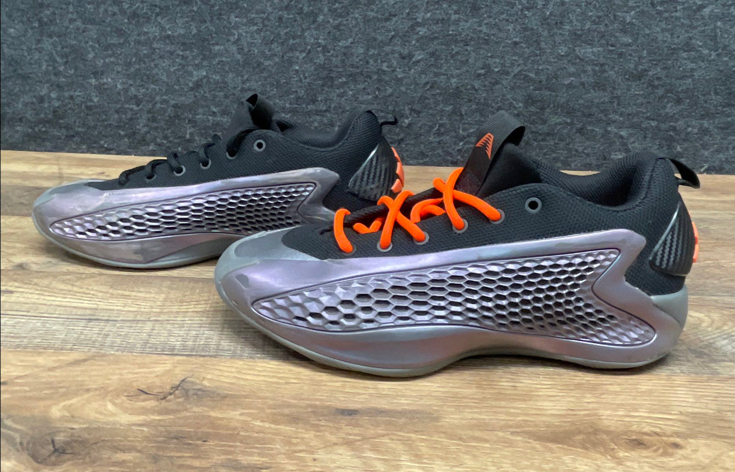 Adidas AE 1 Low Mural Metallic Silver Solar Orange Basketball Shoes Size 5.5