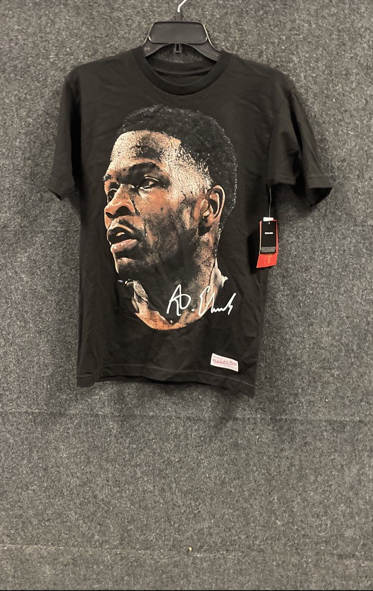 Mitchell & Ness Men's Anthony Edwards Graphic Signature Black T-Shirt Sz S NWT