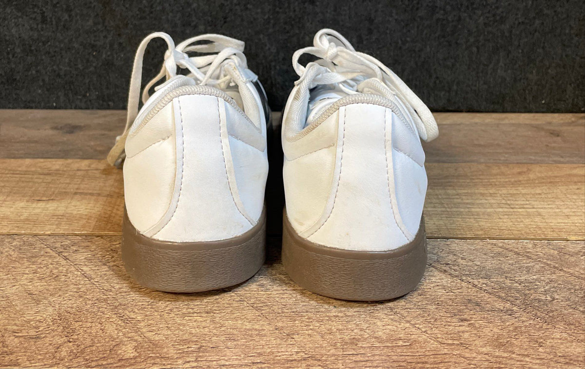 Adidas VL Court 3.0 White Black Gum Low Top Sneakers Size 8